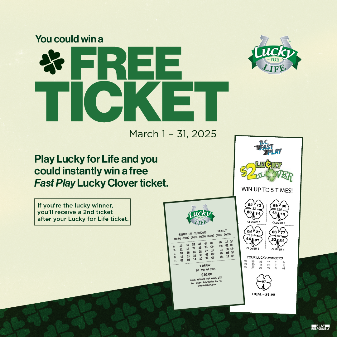 Lucky for Life Free Ticket Promotion