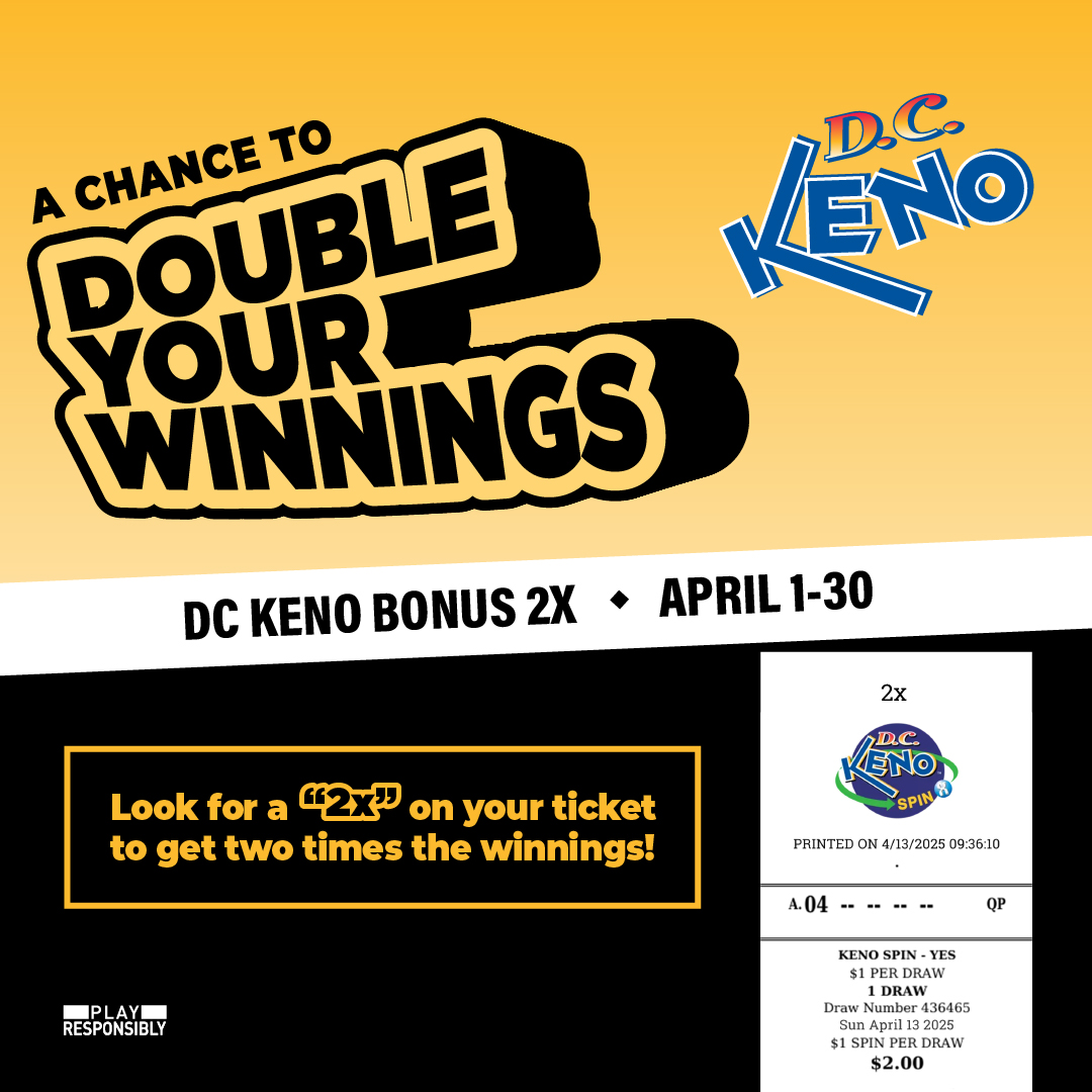 D.C. Keno Bonus 2X