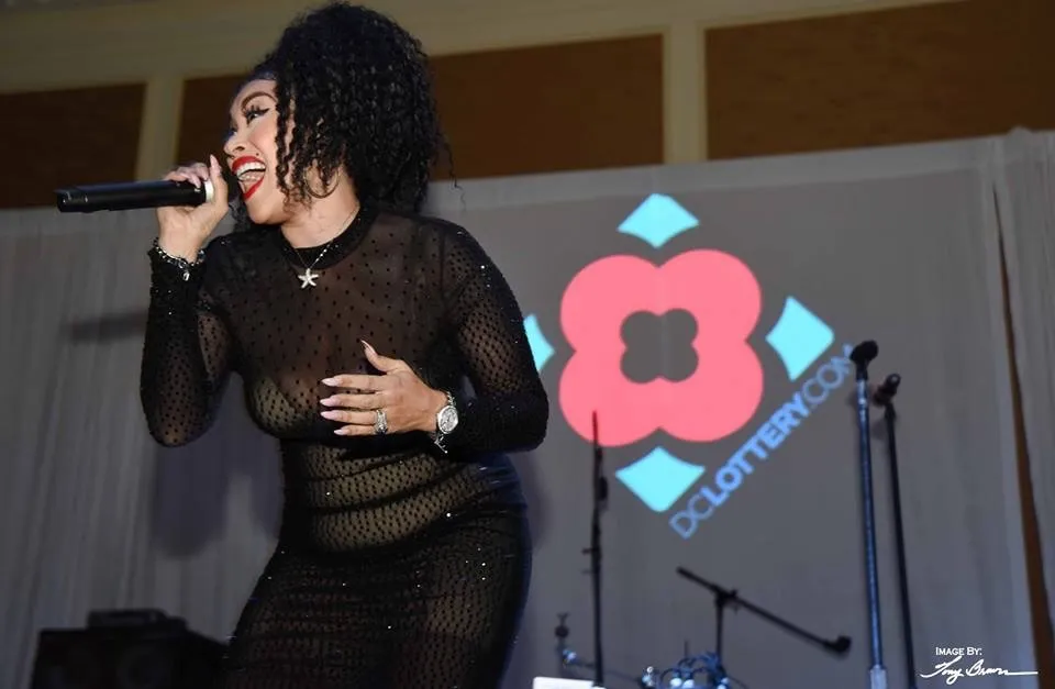 Woman performing