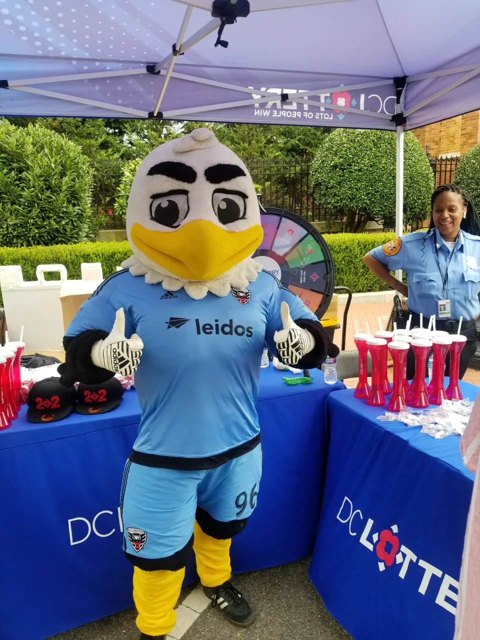 DC United mascot Talon