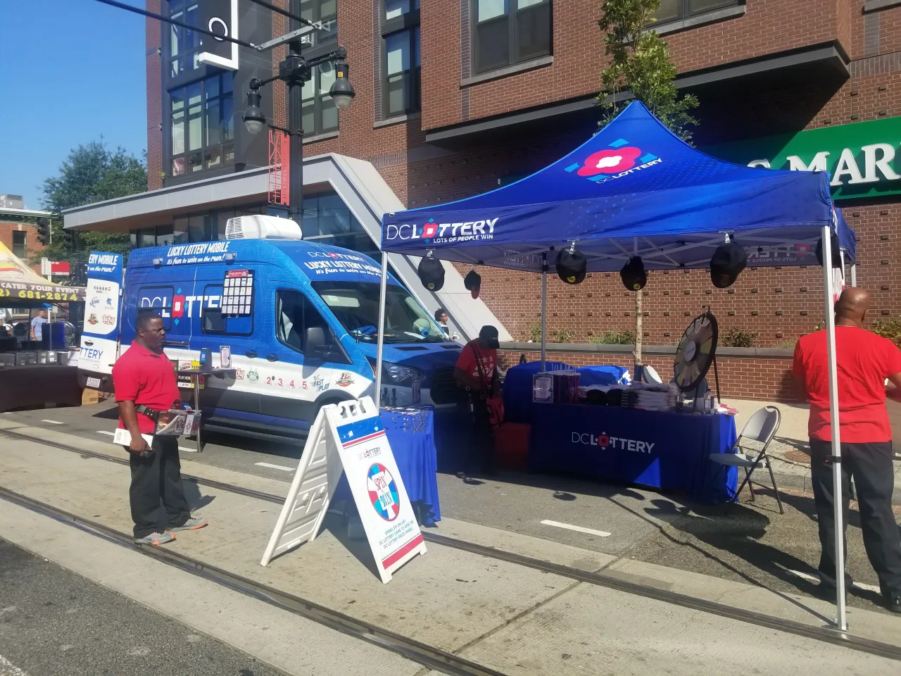 DC Lottery tent and truck