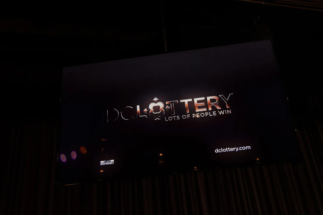 DC Lottery logo on display